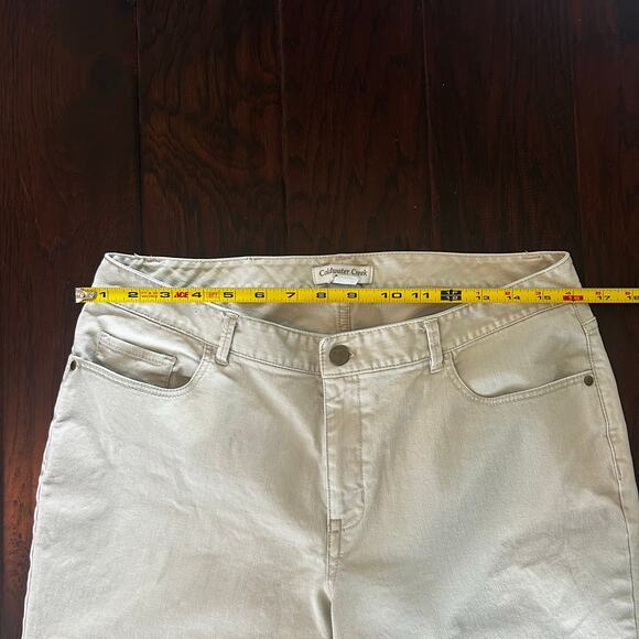 Coldwater Creek Women's Khaki Straight leg Relaxed fit pant sz 12 - Picture 6 of 8